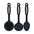 Ladle Set Icon Royalty Free Stock Photo