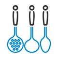 Ladle Set Icon Royalty Free Stock Photo