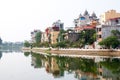 Ladnscape of Hanoi with buildings Royalty Free Stock Photo