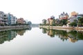 Ladnscape of Hanoi with buildings Royalty Free Stock Photo