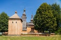 Ladomirova in Slovakia. Wooden church built in 1742. Royalty Free Stock Photo