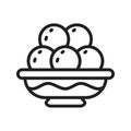 Ladoo icon vector image.