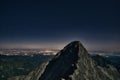 Ladovy stit in High Tatras during night