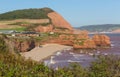 Ladram Bay beach Devon England UK Jurassic Coast Royalty Free Stock Photo