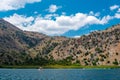 Ladscape of Kournas lake on Crete island