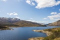 Views from the A87 on the way from fort william to isle of skye Royalty Free Stock Photo