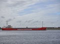 The Lady Amalia, a Wijnne Barends owned European River Goods Barge makes its way up the North Sea Canal.