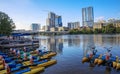 Lady Bird Lake Downtown, Austin, Texas Royalty Free Stock Photo