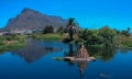 The Lady of the Black River, in Cape Town. The art installation aims to draw attention to the heavily polluted waterway.