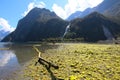 Lady Bowen Falls, Milford Sound, Fiordland National Park, New Zealand Royalty Free Stock Photo