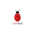 lady bug logo template vector illustration icon Royalty Free Stock Photo