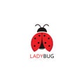 lady bug logo template vector illustration icon Royalty Free Stock Photo