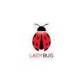 lady bug logo template vector illustration icon Royalty Free Stock Photo