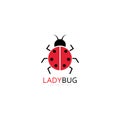 lady bug logo template vector illustration icon Royalty Free Stock Photo