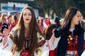 Lady in bulgarian traditional costume