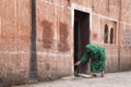 Lady buying bread