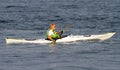 A lady canoeing Royalty Free Stock Photo