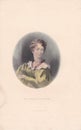 Book plate / print of The Right Honourable Lady Caroline Lamb. Royalty Free Stock Photo