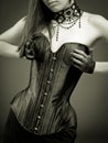 Lady in corset