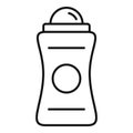 Lady deodorant icon, outline style