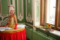 A lady-drink, a Girl table, Living table. Royalty Free Stock Photo