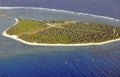 Lady Elliot Island aerial Royalty Free Stock Photo