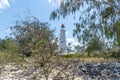 Lady Elliot Island lighthouse, Great Barrier Reef Australia Royalty Free Stock Photo