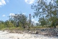 Lady Elliot Island lighthouse, Great Barrier Reef Australia Royalty Free Stock Photo