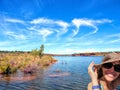 Summer on the South Canadian River in New Mexico, USA