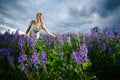 Lady in a field