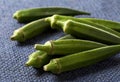 Lady fingers (Okras - Gumbos) Royalty Free Stock Photo