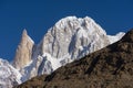 Lady Fingle and Ultar Sar peak in Hunza valley, Gilgit Baltistan Royalty Free Stock Photo