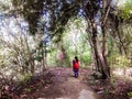 Lady in forest