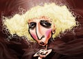 Lady Gaga caricature