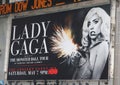 Lady Gaga concert billboard Royalty Free Stock Photo