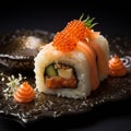 Lady Gaga-inspired Sushi And Pastry Dessert: A Baroque Delight Royalty Free Stock Photo