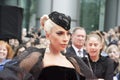 Lady Gaga at premiere of `A Star Is Born` wearing Armani PrivÃÂ©at at Toronto International Film Festival