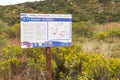 Information sign describing the use of railway reverses Royalty Free Stock Photo