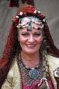 Lady in Gypsy Costume at Medieval Fair Royalty Free Stock Photo