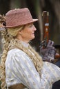 Lady holding a musket