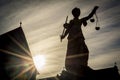 Lady Justice in Frankfurt, Germany Royalty Free Stock Photo
