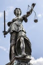 Lady Justice in Frankfurt Germany Royalty Free Stock Photo