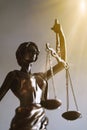 Lady justice or justitia figurine law and legal symbol Royalty Free Stock Photo