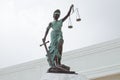 Lady Justice at Palace of Justice in Chetumal Royalty Free Stock Photo