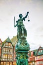 Lady Justice sculpture in Frankfurt, Germany Royalty Free Stock Photo