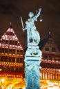 Lady Justice sculpture in Frankfurt, Germany Royalty Free Stock Photo