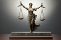 Lady Justice statue Law and legal concept. Generative AI