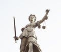 Lady Justice statue in Frankfurt am Main city, Germany