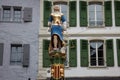 Lady Justice statue in Lausanne Royalty Free Stock Photo