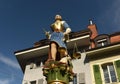 Lady Justice statue in Lausanne, Switzerland. Royalty Free Stock Photo